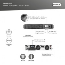 Джерело безперебійного живлення Digitus 10000VA DN-170107 (DN-170107) - Фото