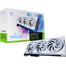 Відеокарта MSI GeForce RTX5070 12 Gb GAMING TRIO OC WHITE (RTX 5070 12G GAMING TRIO OC WHITE) - Фото
