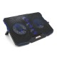Подставка для ноутбука IceCoorel 10-15.6", 2*140mm + 3*70mm 1400 RPM, 2*USB, 410x290x26mm, Blue (A2)