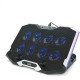 Подставка для ноутбука IceCoorel 10-17", 8*70mm, 2*USB, + LCD, 410x297x40mm, RGB (K10)