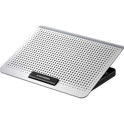 Подставка для ноутбука IceCoorel 10-15.6", 6*60mm 580 RPM, 2*USB, 350x225x26mm, Silver (A19)