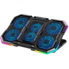 Подставка для ноутбука IceCoorel 14-18", 4*95mm 1200 RPM + 2*70mm 2500 RPM, 2*USB, 400x260x30mm, RGB (N6)