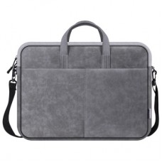 Сумка для ноутбука Defender 15.6" Solid PU gray (26088) - Фото