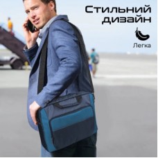 Сумка для ноутбука Promate 15.6" Limber-MB blue (limber-mb.blue) - Фото