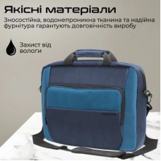 Сумка для ноутбука Promate 15.6" Limber-MB blue (limber-mb.blue) - Фото