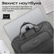 Сумка для ноутбука Promate 15.6" Paramount-MB Black (paramount-mb) - Фото