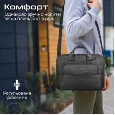 Сумка для ноутбука Promate 15.6" Paramount-MB Black (paramount-mb) - Фото