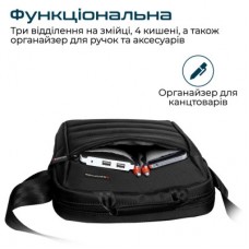 Сумка для ноутбука Promate 13.3" Rebel-MB black (rebel-mb.black) - Фото