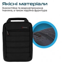 Сумка для ноутбука Promate 13.3" Rebel-MB black (rebel-mb.black) - Фото