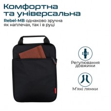 Сумка для ноутбука Promate 13.3" Rebel-MB black (rebel-mb.black) - Фото