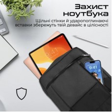 Сумка для ноутбука Promate 13.3" Satchel-HB black (satchel-hb.black) - Фото