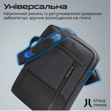 Сумка для ноутбука Promate 13.3" Satchel-HB black (satchel-hb.black) - Фото