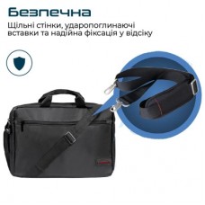 Сумка для ноутбука Promate 15.6" Gear-MB black (gear-mb.black) - Фото