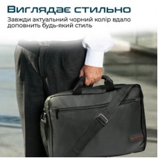 Сумка для ноутбука Promate 15.6" Gear-MB black (gear-mb.black) - Фото