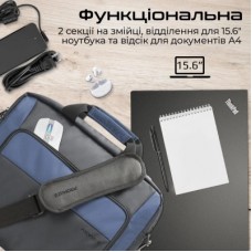 Сумка для ноутбука Promate 15.6" Limber-MB black (limber-mb.black) - Фото