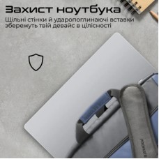 Сумка для ноутбука Promate 15.6" Limber-MB black (limber-mb.black) - Фото