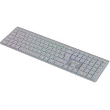 Клавиатура Canyon HKB-W11 Slim Dual Mode Wireless/Bluetooth RGB UA Grey (CNS-HBTK11G) - Фото