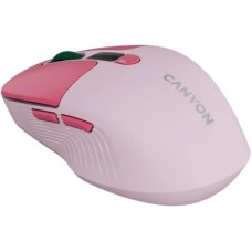 Мышка Canyon MW-26 LCD Silent Wireless/Bluetooth Pink (CNS-CMSW26P) - Фото