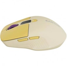 Мышка Canyon MW-26 LCD Silent Wireless/Bluetooth Yellow (CNS-CMSW26Y) - Фото