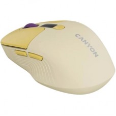 Мышка Canyon MW-26 LCD Silent Wireless/Bluetooth Yellow (CNS-CMSW26Y) - Фото