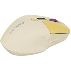 Мышка Canyon MW-26 LCD Silent Wireless/Bluetooth Yellow (CNS-CMSW26Y) - Фото