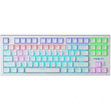 Клавиатура Aula F3032 White keycaps plus 21 Yellow keys KRGD Brown USB UA White (6948391201757)
