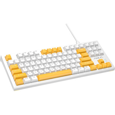 Клавіатура Aula F3032 keys plus 21 Yellow keys KRGD Red USB UA White (6948391204680)
