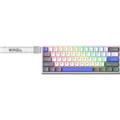 Клавіатура Aula WIN68 HE Max Magnetic Switch USB UA Grey (6978080504081)