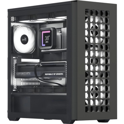 Корпус AeroCool D502A-G-BK-v1 Black (ACCM-DS02043.11)