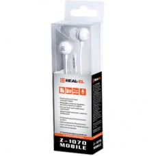 Наушники REAL-EL Z-1070 Mobile White (EL124100032) - Фото