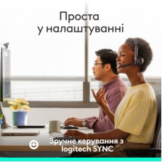 Наушники Logitech Zone 305 for Business Bluetooth Black (981-001458) - Фото