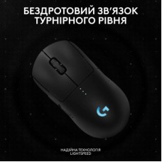 Мышка Logitech G Pro 2 Lightspeed Wireless Black (910-007295) - Фото