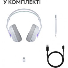 Наушники Logitech G522 Lightspeed Wireless Gaming Headset White (981-001550) - Фото
