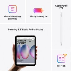 Планшет Apple iPad mini 2024 Wi-Fi 512GB Purple (MYH33NF/A) - Фото