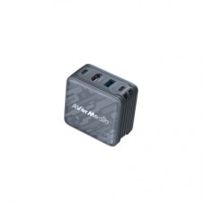 Зарядний пристрій AVerMedia GC313 CORE GO 100 W 2xUSB-С 1xUSB-A 1xHDMI black (40AAGC313AWN) - Фото