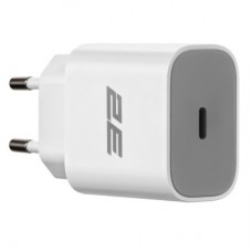 Зарядний пристрій 2E 30 W USB-C PD white (2E-WC1USBC30W-W) - Фото
