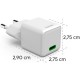 Зарядний пристрій Hama 25W USB-С PD white (00201981)
