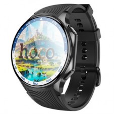 Смарт-часы HOCO Y24 AMOLED Smart sports watch (call version) Black (6942007641005) - Фото