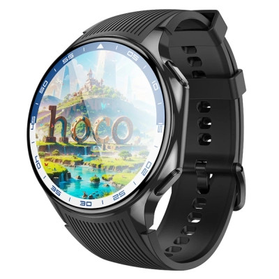 Смарт-часы HOCO Y24 AMOLED Smart sports watch (call version) Black (6942007641005)