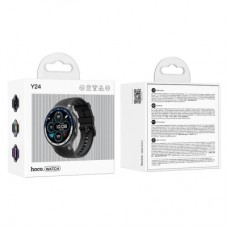 Смарт-часы HOCO Y24 AMOLED Smart sports watch (call version) Black (6942007641005) - Фото