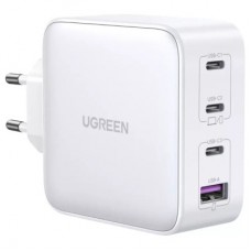 Зарядний пристрій Ugreen 4xUSB 100 W (3xUSB-C+USB-A) Gan white CD226 (15337) - Фото