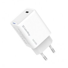 Зарядний пристрій ColorWay GaN Mini 65 W PD Port PPS USB-C white (CW-CHS049PD-WT) - Фото