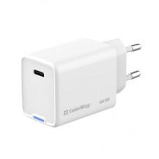 Зарядний пристрій ColorWay GaN Mini 65 W PD Port PPS USB-C white (CW-CHS049PD-WT) - Фото