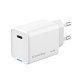 Зарядний пристрій ColorWay GaN Mini 65 W PD Port PPS USB-C white (CW-CHS049PD-WT)