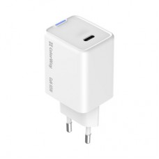 Зарядний пристрій ColorWay GaN Mini 65 W PD Port PPS USB-C white (CW-CHS049PD-WT) - Фото