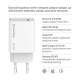 Зарядний пристрій ColorWay GaN Mini 65 W PD Port PPS USB-C white (CW-CHS049PD-WT)