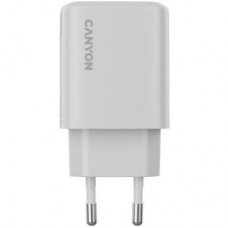 Зарядний пристрій Canyon OnCharge 250 25 W 1xPD 1xQC EU White (CNE-CHA250-21) - Фото