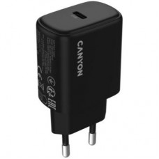 Зарядний пристрій Canyon OnCharge 250 25 W 1xPD EU Black (CNE-CHA250-11) - Фото