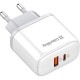 Зарядний пристрій ColorWay GaN Mini 25 W PD Port PPS USB-C white (CW-CHS052PD-WT)
