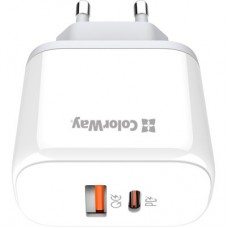 Зарядний пристрій ColorWay GaN Mini 25 W PD Port PPS USB-C white (CW-CHS052PD-WT) - Фото